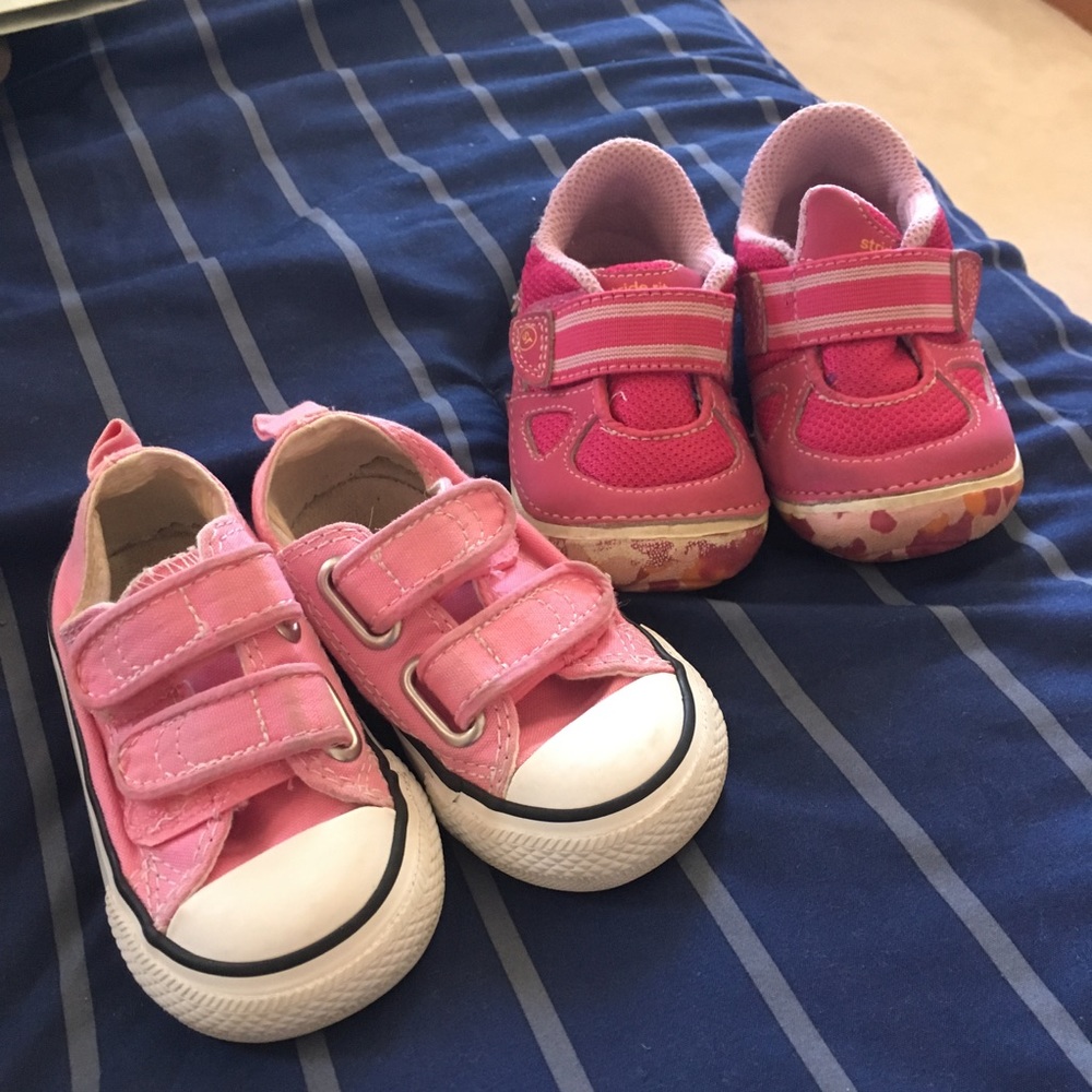 Pink sneakers